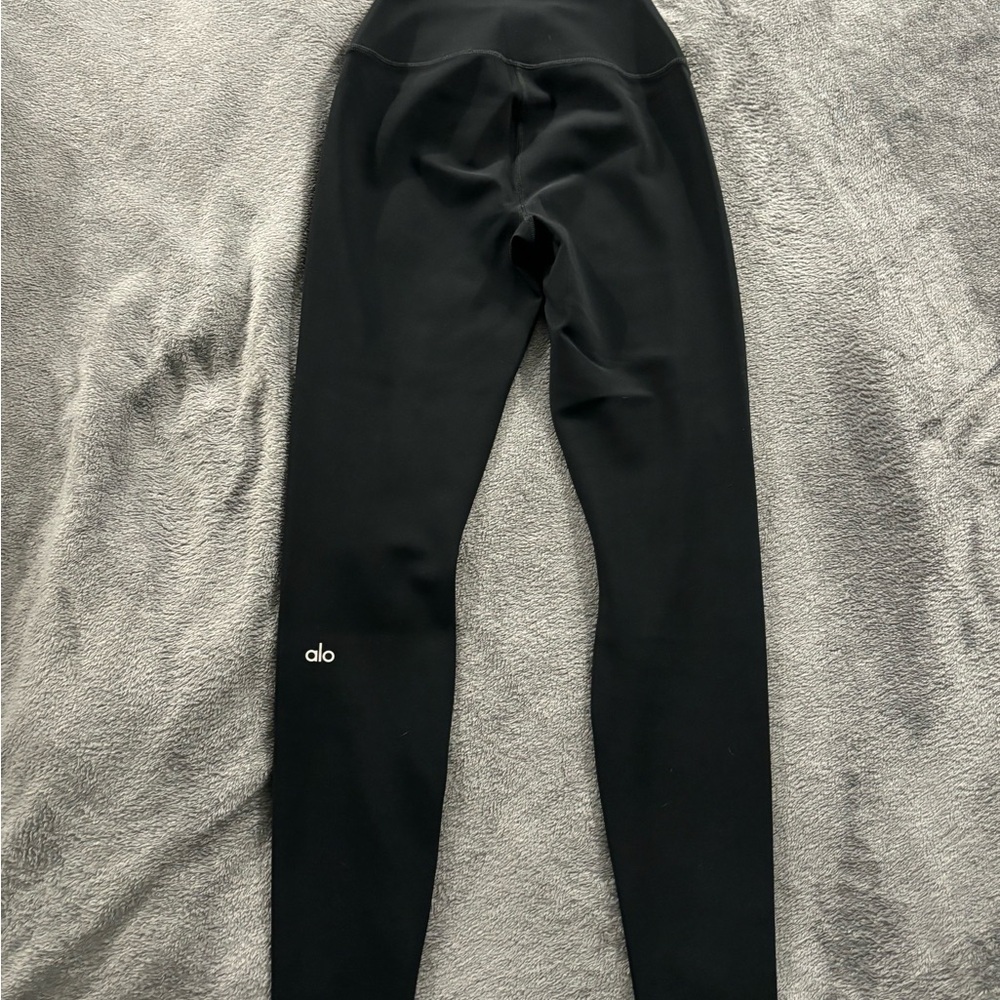Alo Yoga Ripped Warrior Leggings - small, black